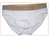 Slip Calvin Klein Hombre Steel Dolado Blanco