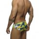 Slip Natacion Addicted Hombre Camuflaje Amarillo