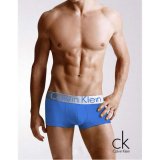 Boxer Calvin Klein Hombre Steel Blateado Azul