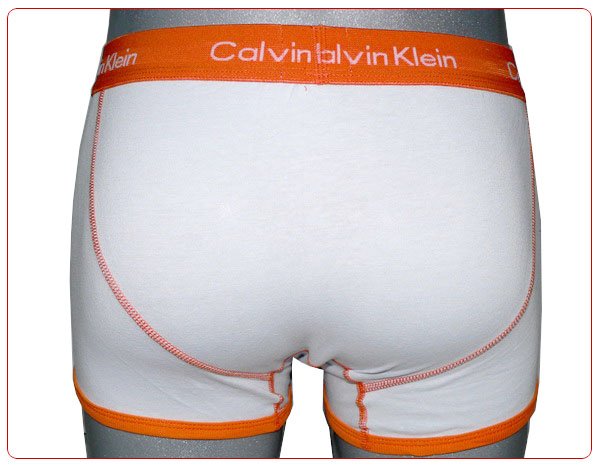 Boxer Calvin Klein Hombre 365 Naranja Blanco - Haga un click en la imagen para cerrar