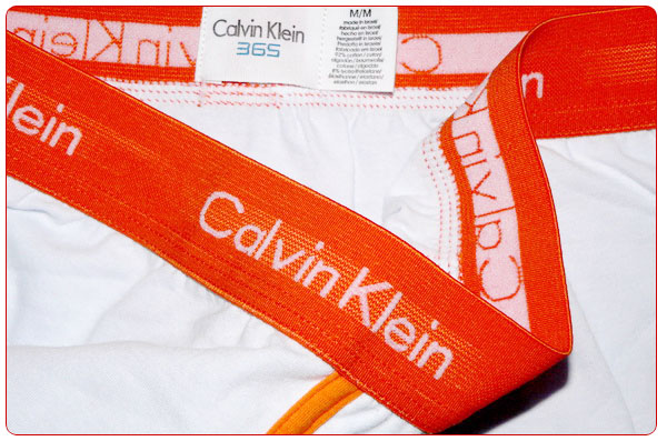 Boxer Calvin Klein Hombre 365 Naranja Blanco - Haga un click en la imagen para cerrar