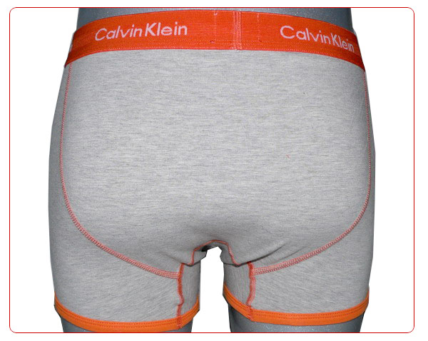 Boxer Calvin Klein Hombre 365 Naranja Gris - Haga un click en la imagen para cerrar