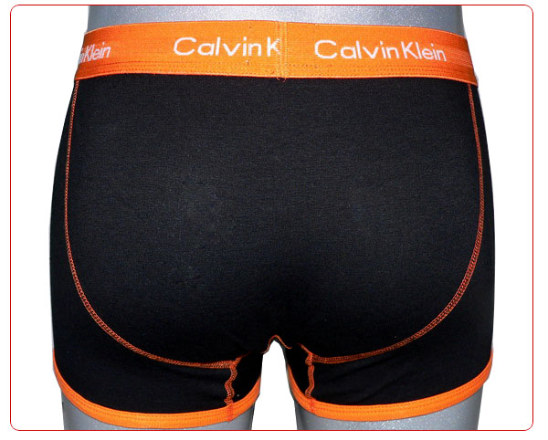Boxer Calvin Klein Hombre 365 Naranja Negro - Haga un click en la imagen para cerrar