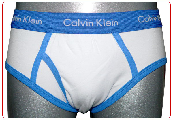 Slips Calvin Klein Hombre 365 Azul Blanco - Haga un click en la imagen para cerrar