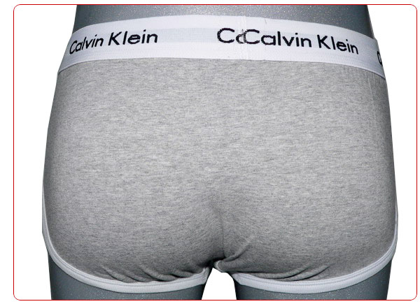 Slips Calvin Klein Hombre 365 Blanco Gris - Haga un click en la imagen para cerrar