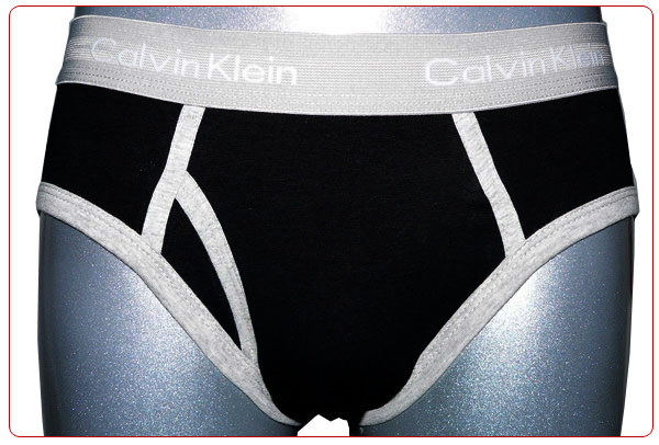 Slips Calvin Klein Hombre 365 Gris Negro - Haga un click en la imagen para cerrar
