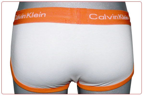 Slips Calvin Klein Hombre 365 Naranja Blanco - Haga un click en la imagen para cerrar