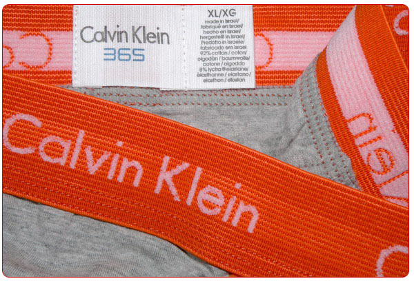 Slips Calvin Klein Hombre 365 Naranja Gris - Haga un click en la imagen para cerrar