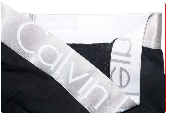 Boxer Calvin Klein Hombre Steel Blateado Blanco - Haga un click en la imagen para cerrar