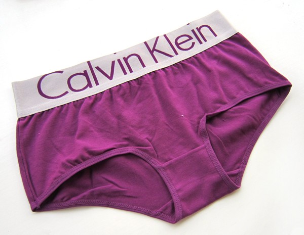 Boxer Calvin Klein Mujer Steel Blateado Violeta - Haga un click en la imagen para cerrar