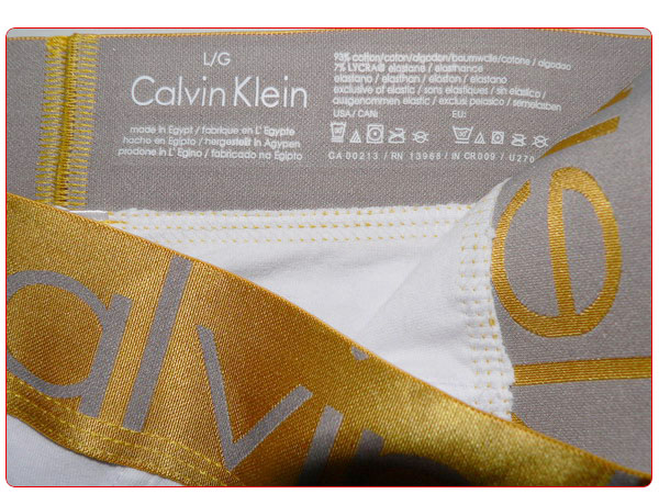 Slip Calvin Klein Hombre Steel Dolado Gris - Haga un click en la imagen para cerrar