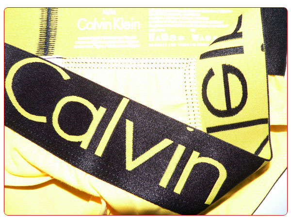 Slip Calvin Klein Mujer Steel Negro Amarillo - Haga un click en la imagen para cerrar
