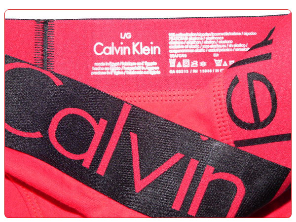 Slip Calvin Klein Mujer Steel Negro Rojo - Haga un click en la imagen para cerrar