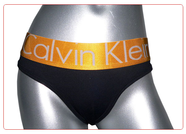 Calvin Klein Mujer Tanga Dolado Negro - Haga un click en la imagen para cerrar
